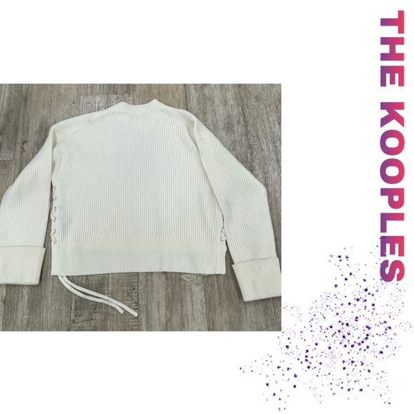 NWT THE KOOPLES Balloon Sleeves Knit Sweater in Ecro! - Picture 2 of 7